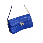 Sac a main Hermes Bleu