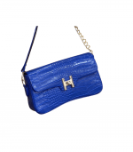 Sac a main Hermes Bleu