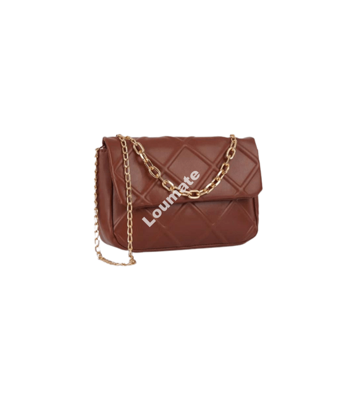 c marron Image Sac à bandoulière chaîne