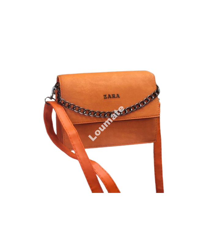 z marron Image Sac Bandoulière Zara Orange