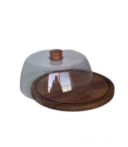 Presentoire Gateau avec base en bois