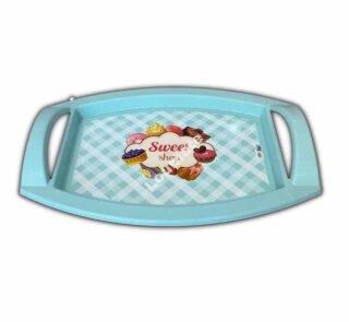 Plateau de service décoré