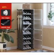 Range Chaussure en Plastique 8 Etages