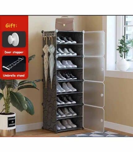 Range Chaussure en Plastique 8 Etages