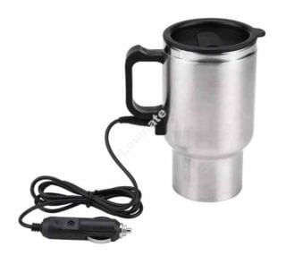 Tasse Chauffante Electrique en Acier Inoxydable pour Voiture
