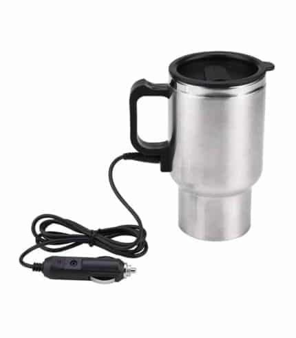 Tasse Chauffante Electrique en Acier Inoxydable pour Voiture