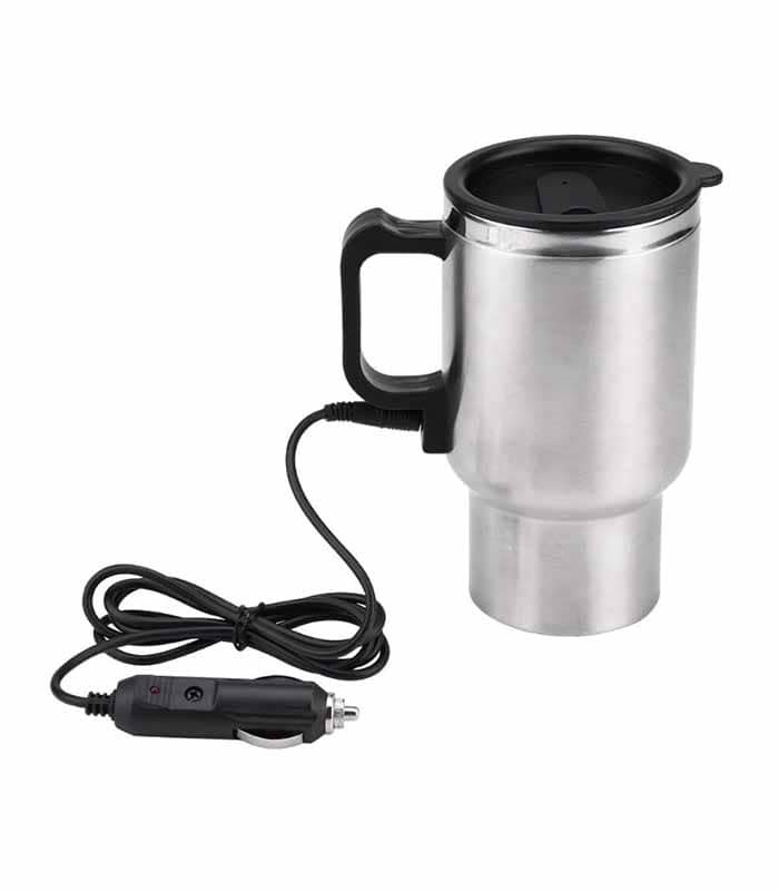 Tasse-Chauffante-Electrique-en-Acier-Inoxydable-pour-Voiture Tasse Chauffante Electrique en Acier Inoxydable pour Voiture
